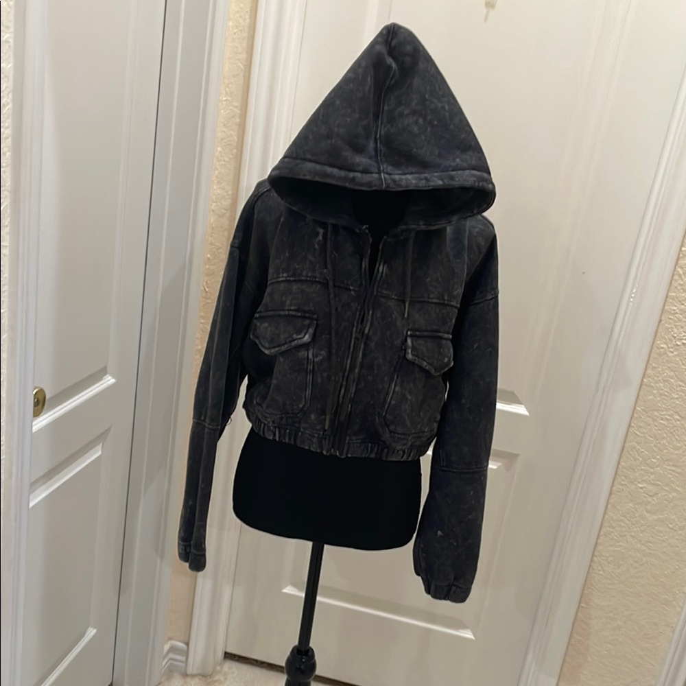 Ashley Vintage Charm Black Hooded Jacket